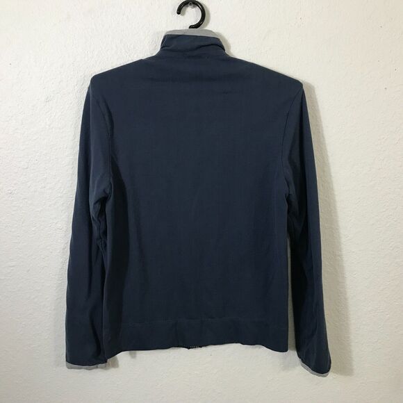 Standard James Perse Jacket Women's Size 1 Blue Cotton Zip Long Sleeve - Picture 9 of 9